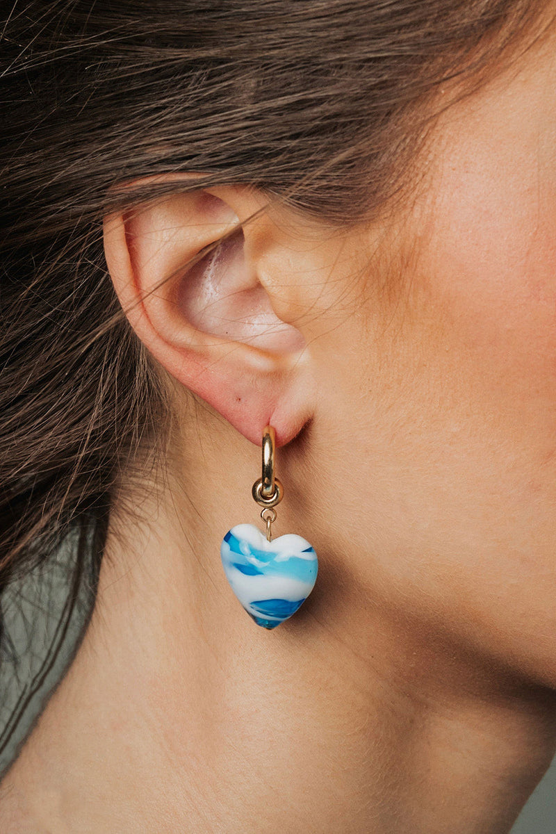 Heart Earring Blue