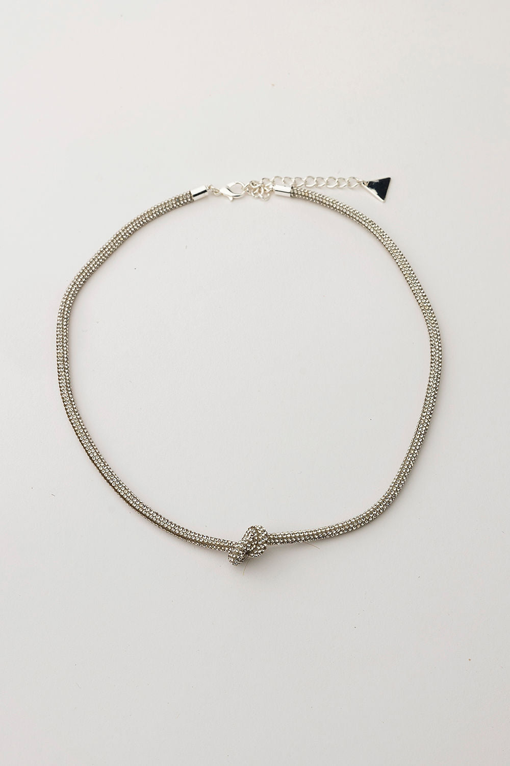 Carrie Thin Necklace  Silver