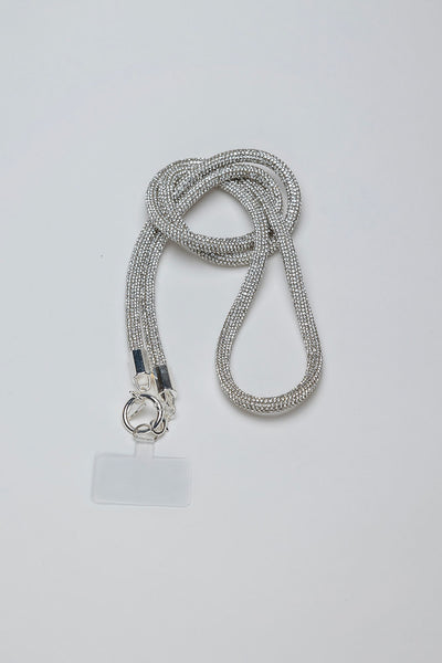 Carrie Phone Strap Silver