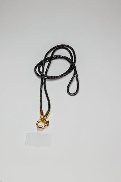 Carrie Phone Strap Thin Black