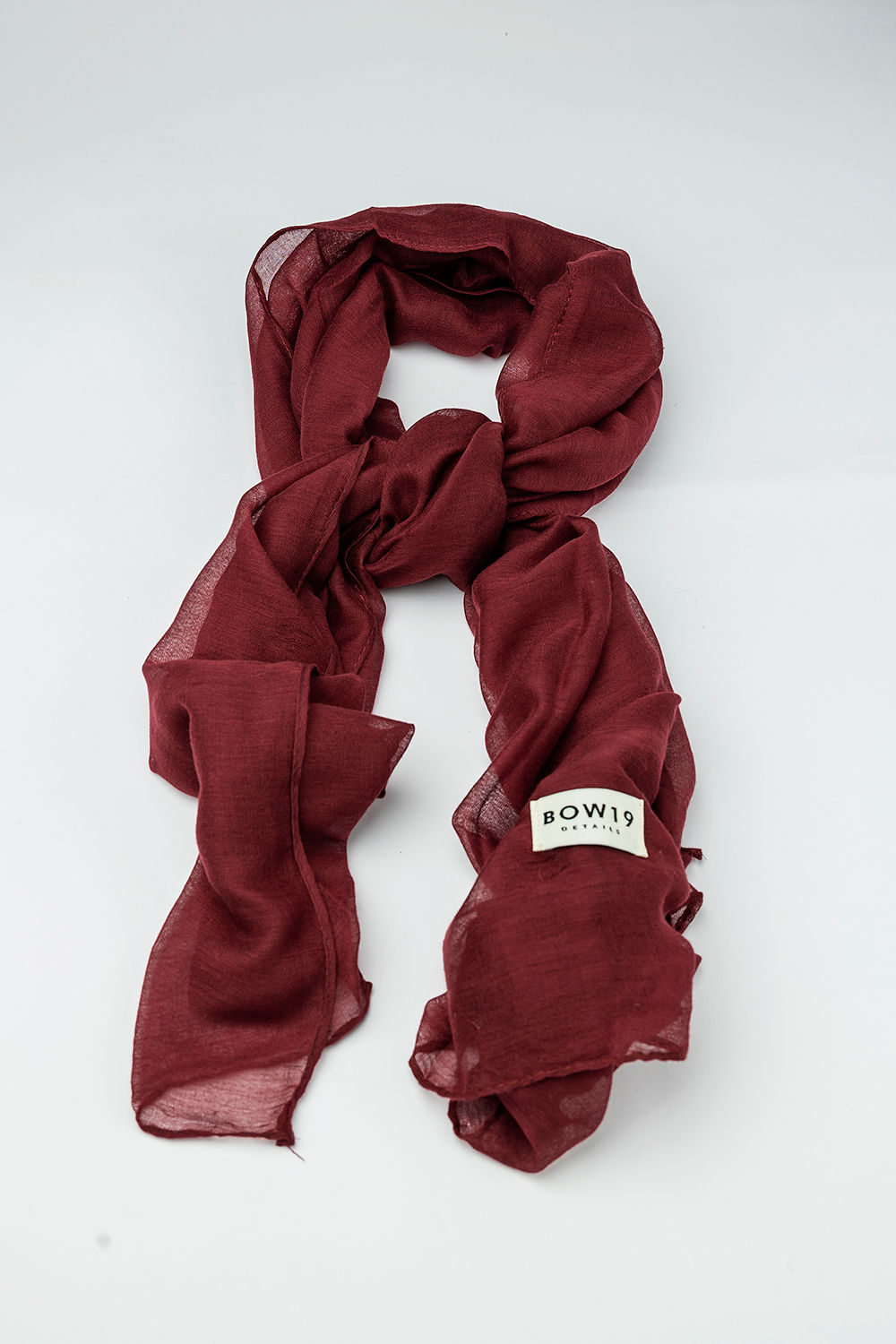 Leah Scarf Burgundy