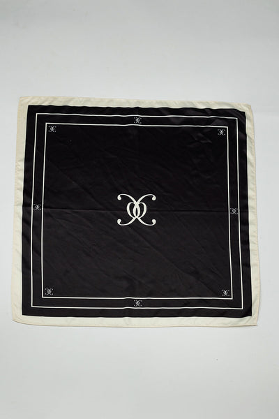 Elle Silk Scarf Black