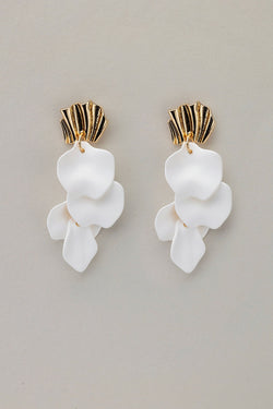 Wave Earrings Mat White