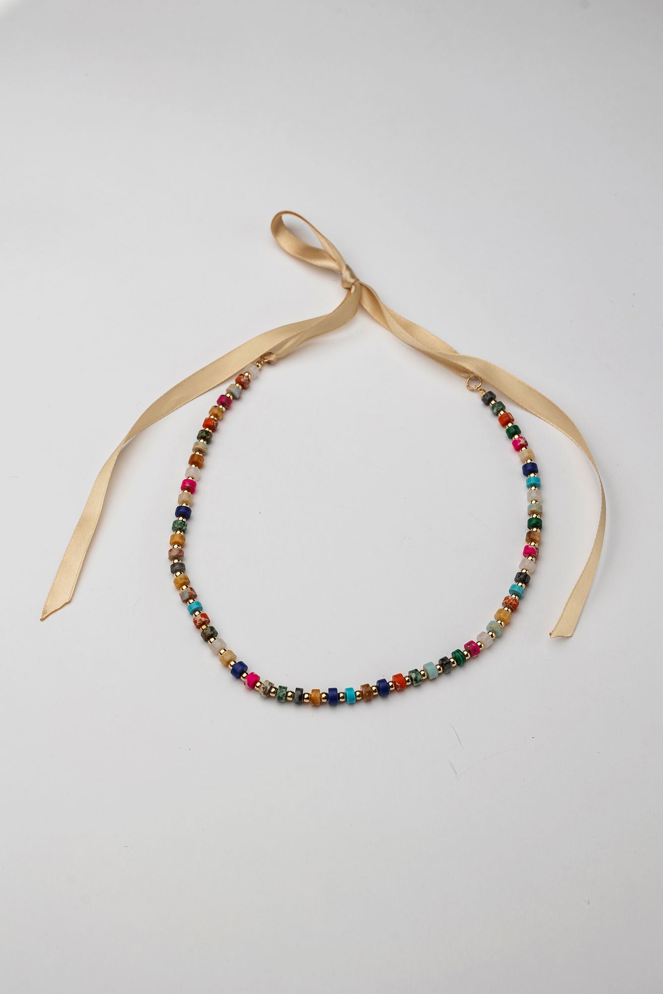 Bead Necklace Multi Color