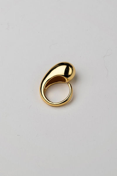 Twin Drop Ring Gold