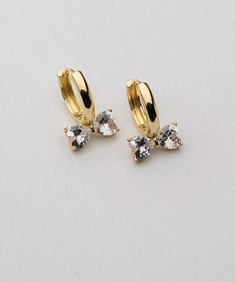 Bow Earrings CZ