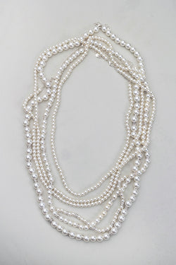 Pearl Long Necklace 4 set