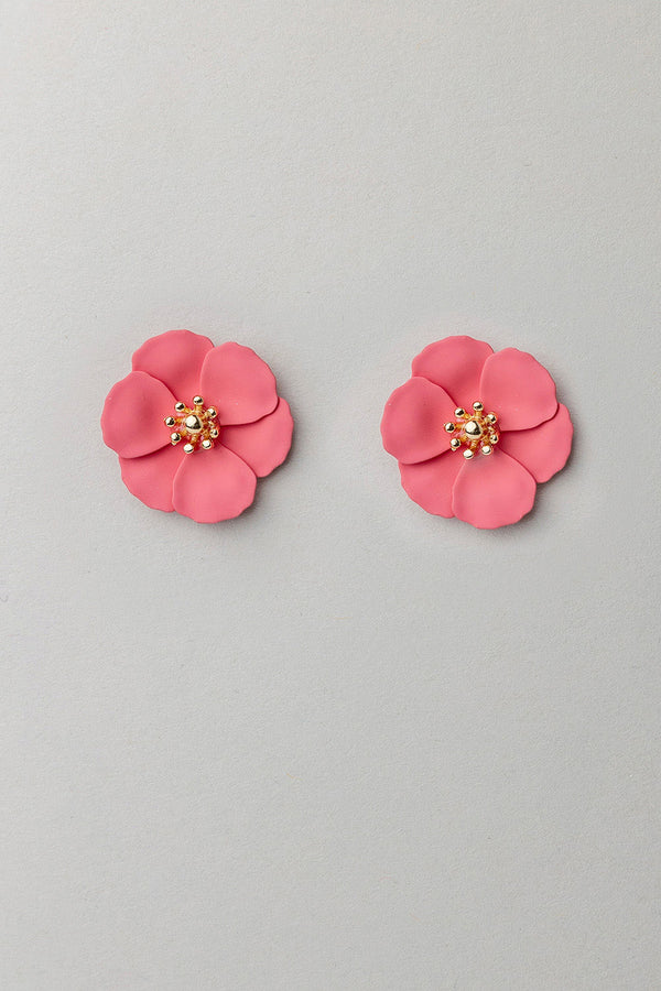 Flower Small Earring Coral