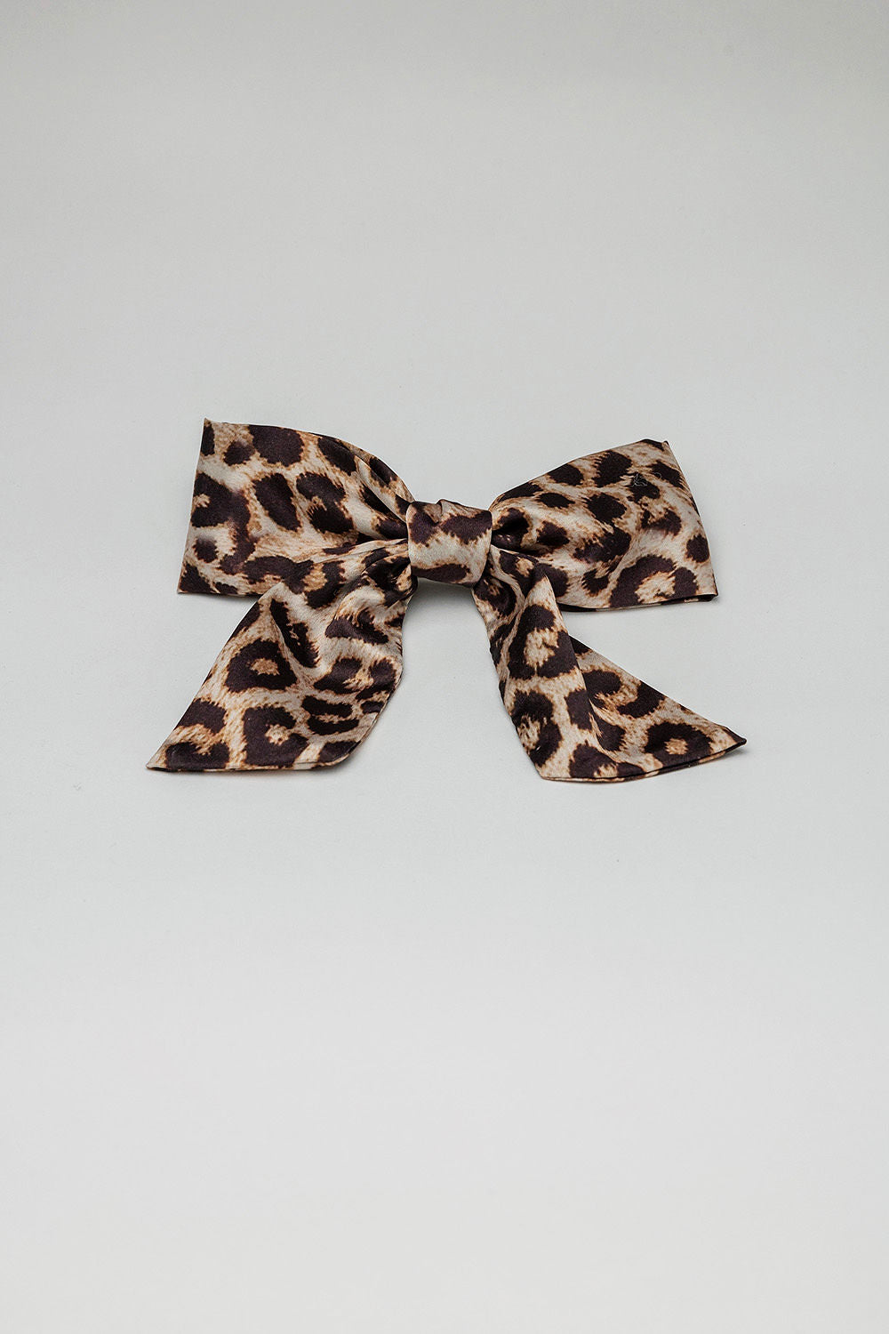 Bow Hair Clip Satin Leo