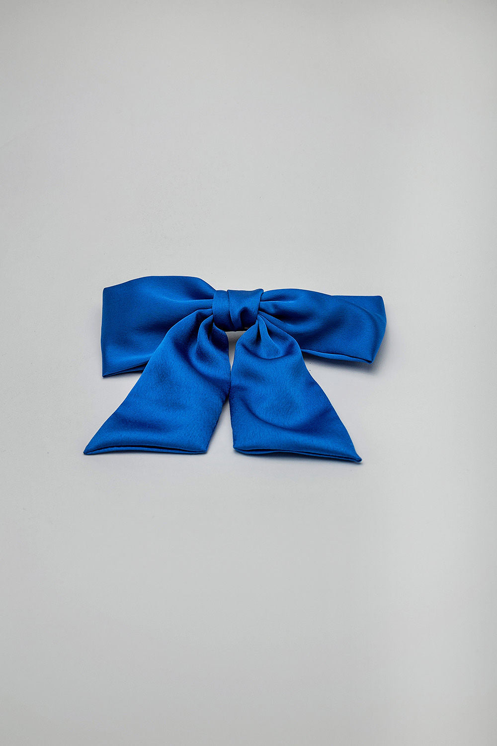 Bow Hair Clip Denim Blue