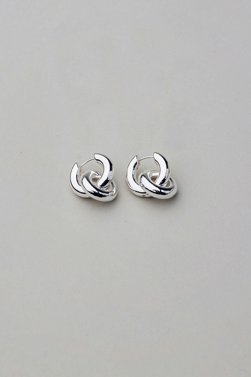 Silver Knot Earrings