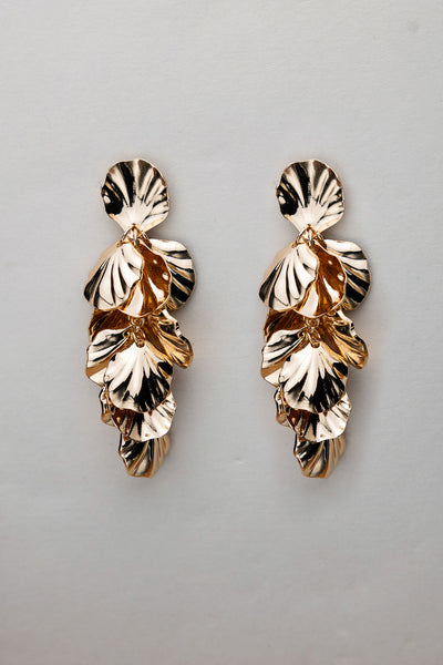 Shell Leaf Earrings