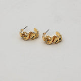 Hammered Hoops Gold
