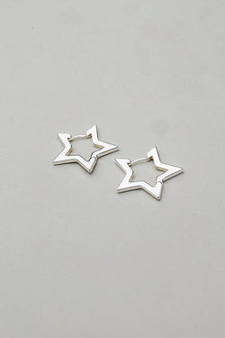 Star Earrings Silver