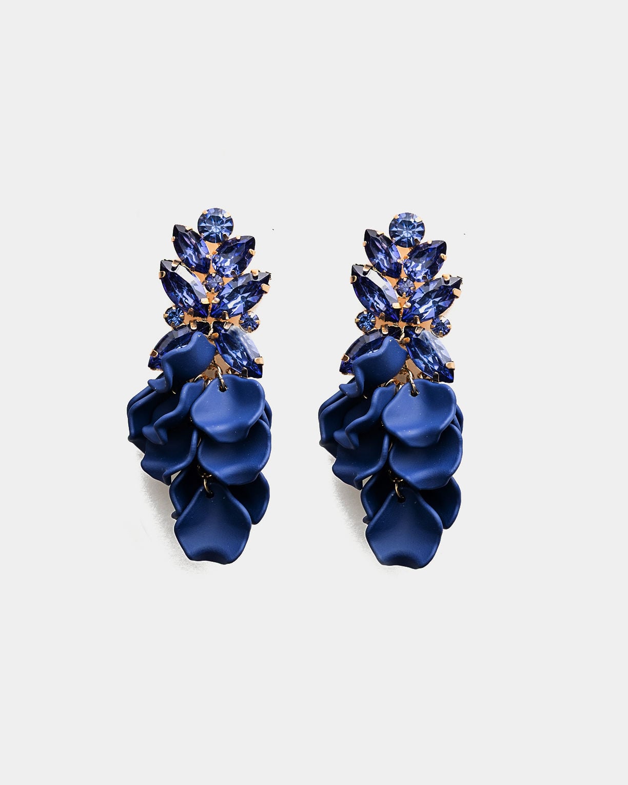 Leaf Big Stone Earrings