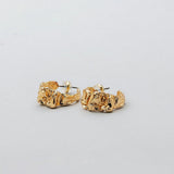 Hammered Hoops Gold