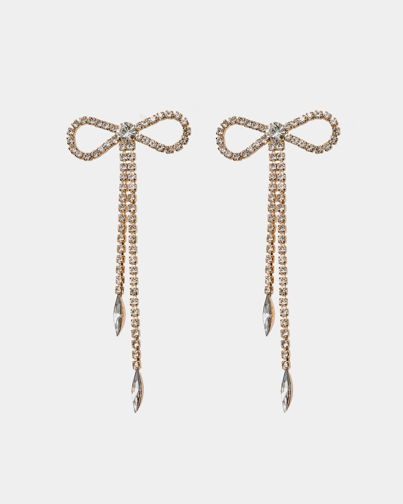 Strass Bow Earrings