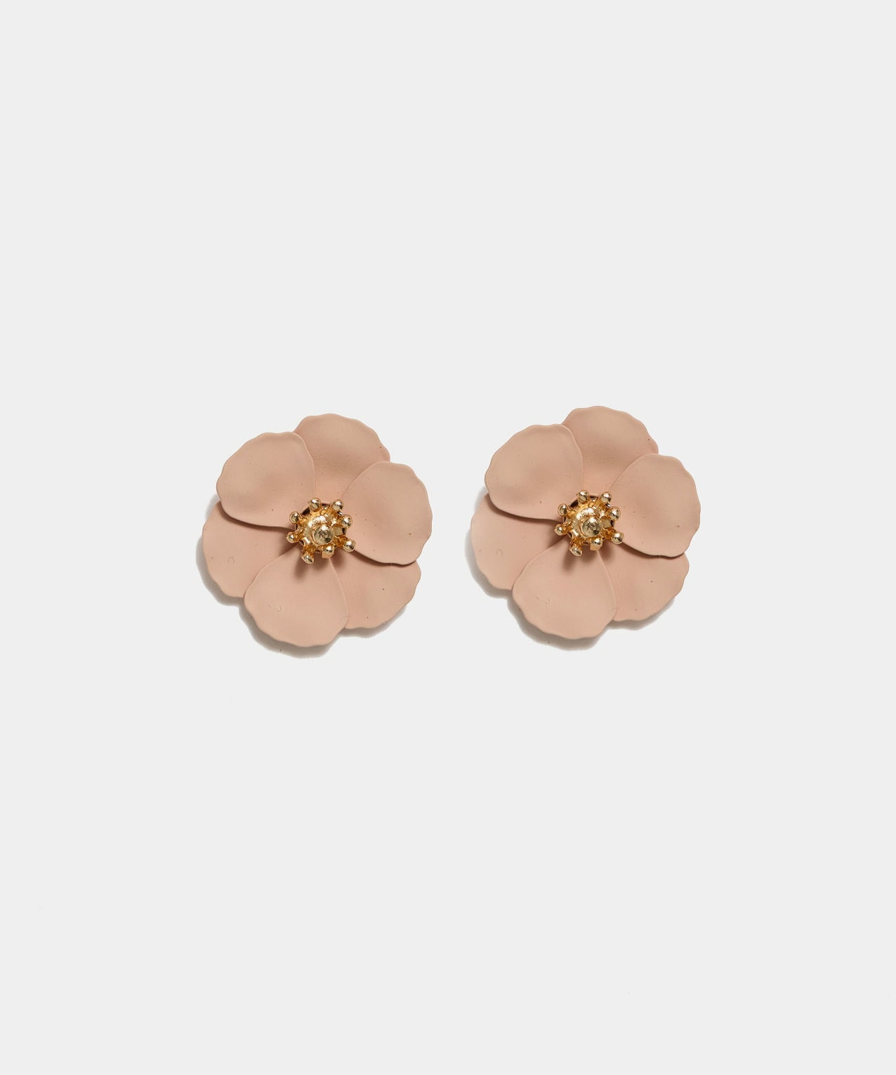 Flower Small Clip on Earrings