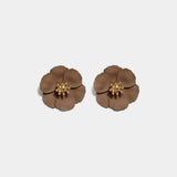 Flower Small Clip on Earrings