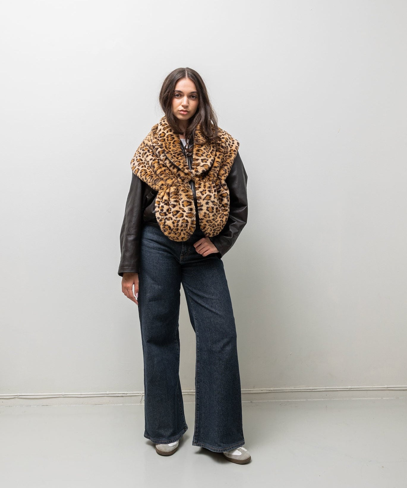 Kai Leo Faux Fur Wrap