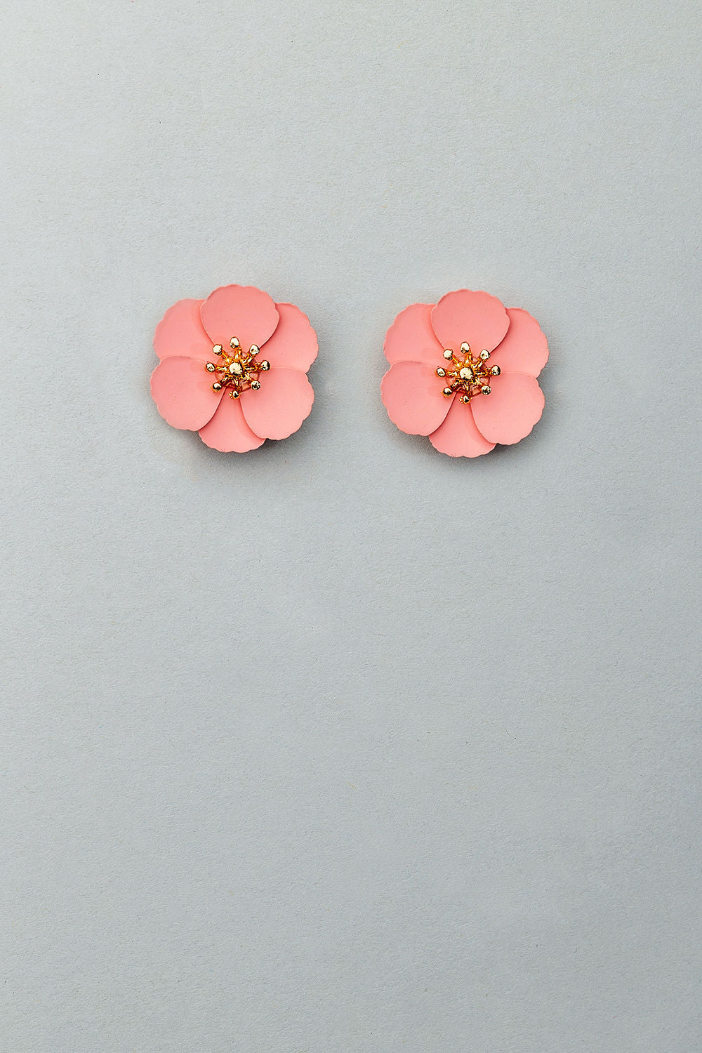 Flower Small Earring Mat Pink