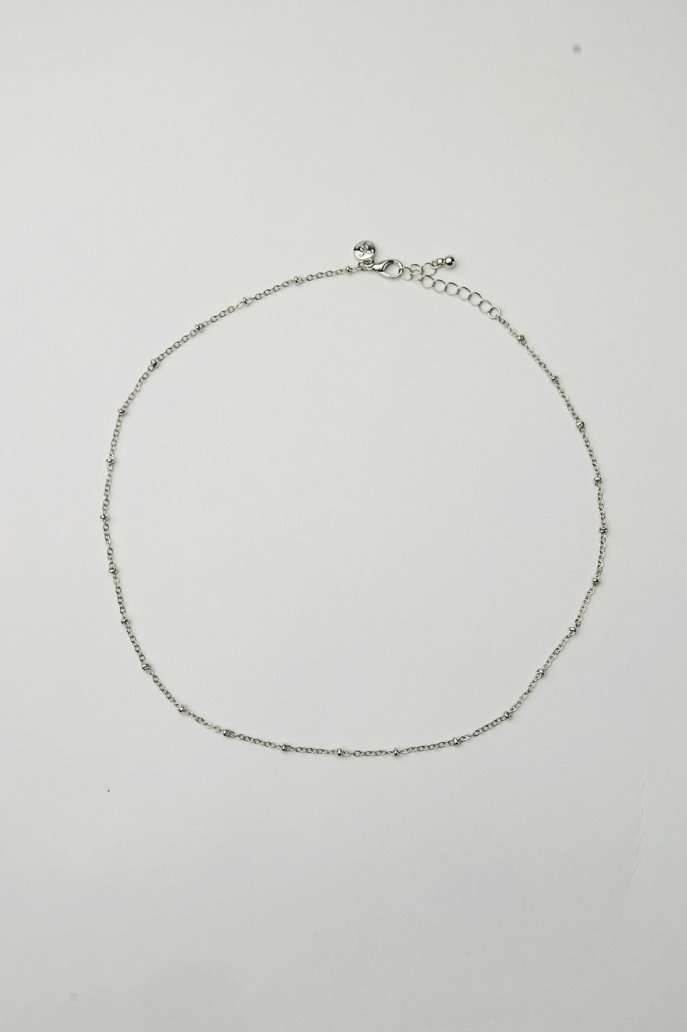 Petit Bead Necklace Silver