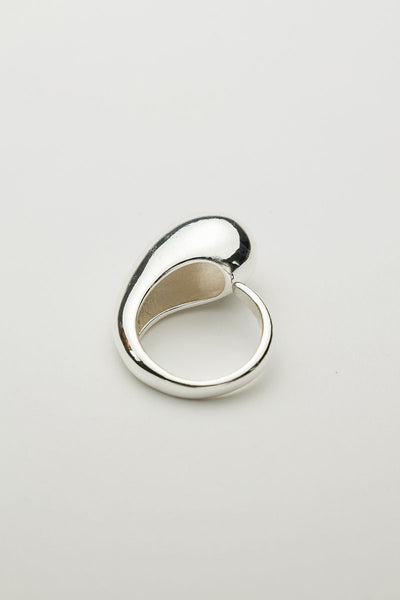 Twin Drop Ring Silver 18