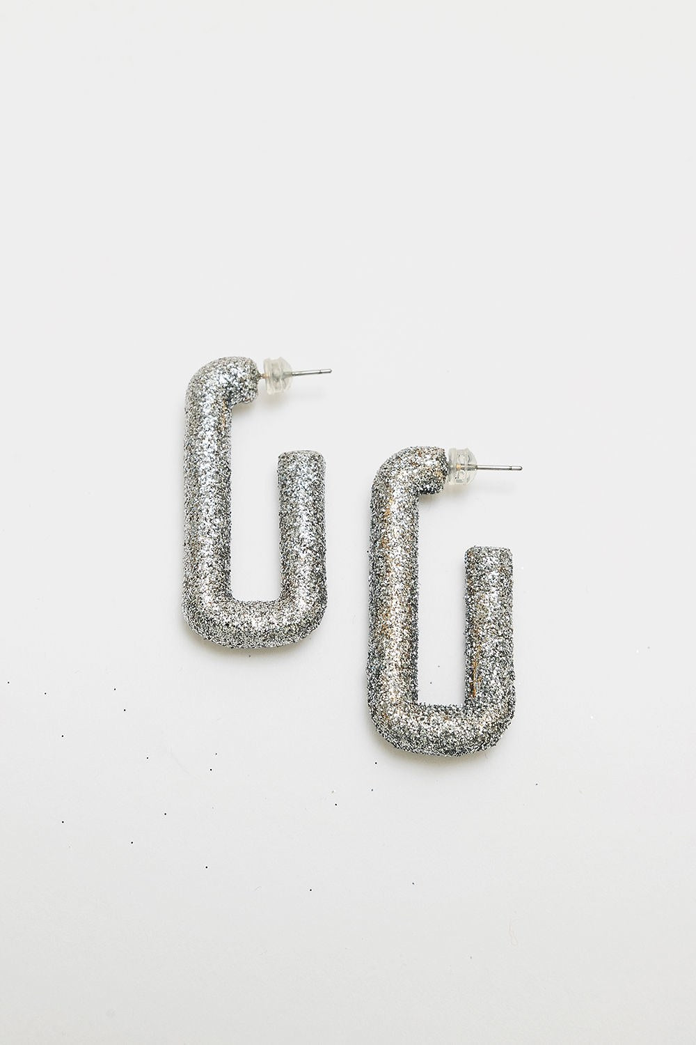 Loop Glitter Earrings
