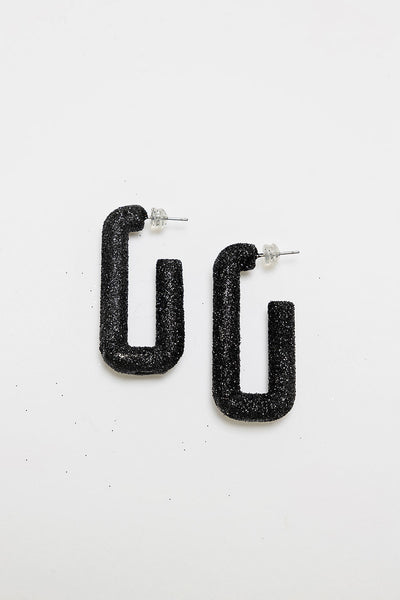 Loop Glitter Earrings