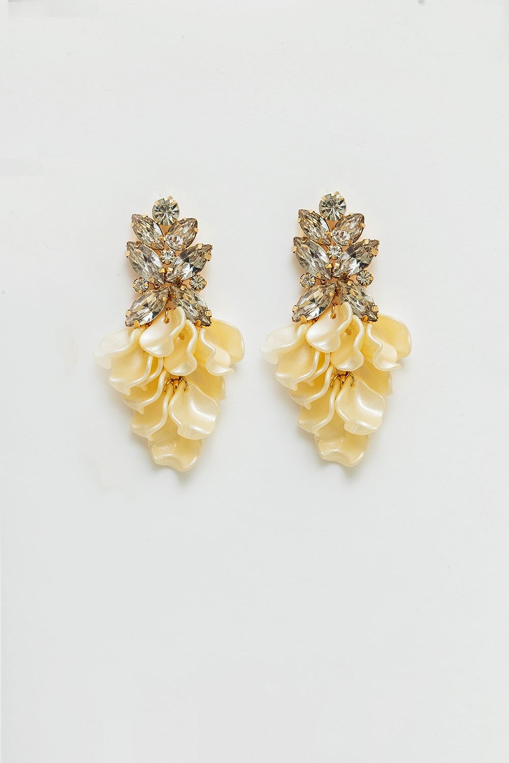 Leaf Big Stone Earrings