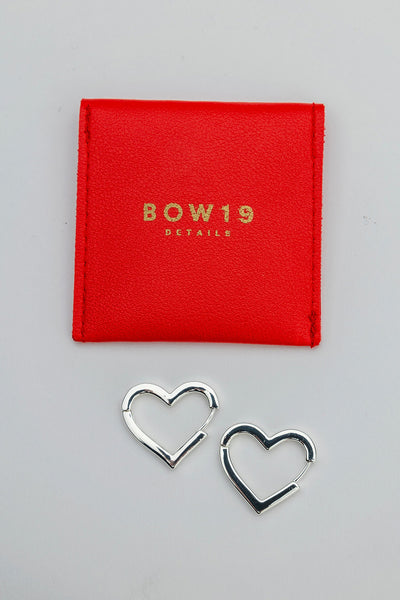 Heart Earrings Silver