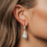 Pearl Square Earrings