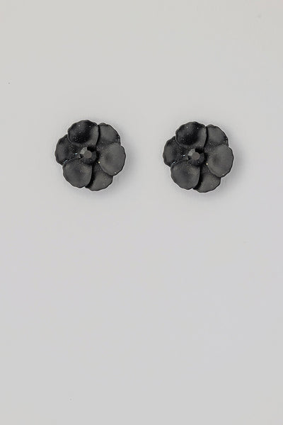 Flower Small Earrings Cz