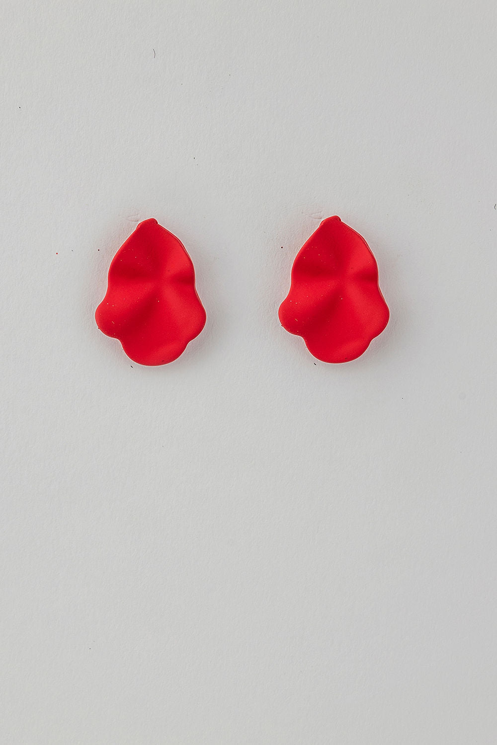 Lip Earrings Red S