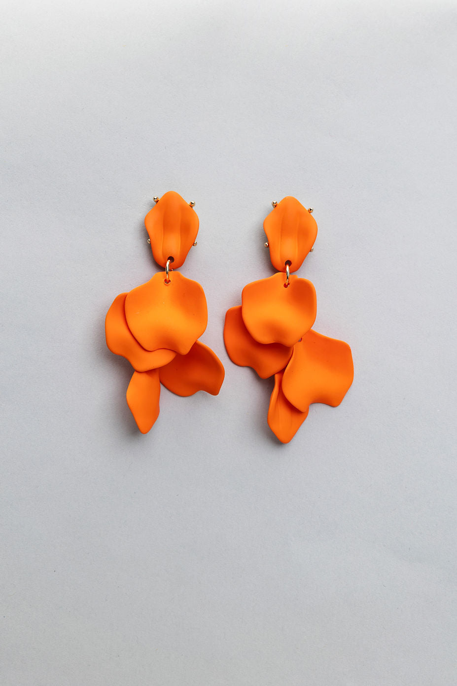 Leaf Earrings Orange