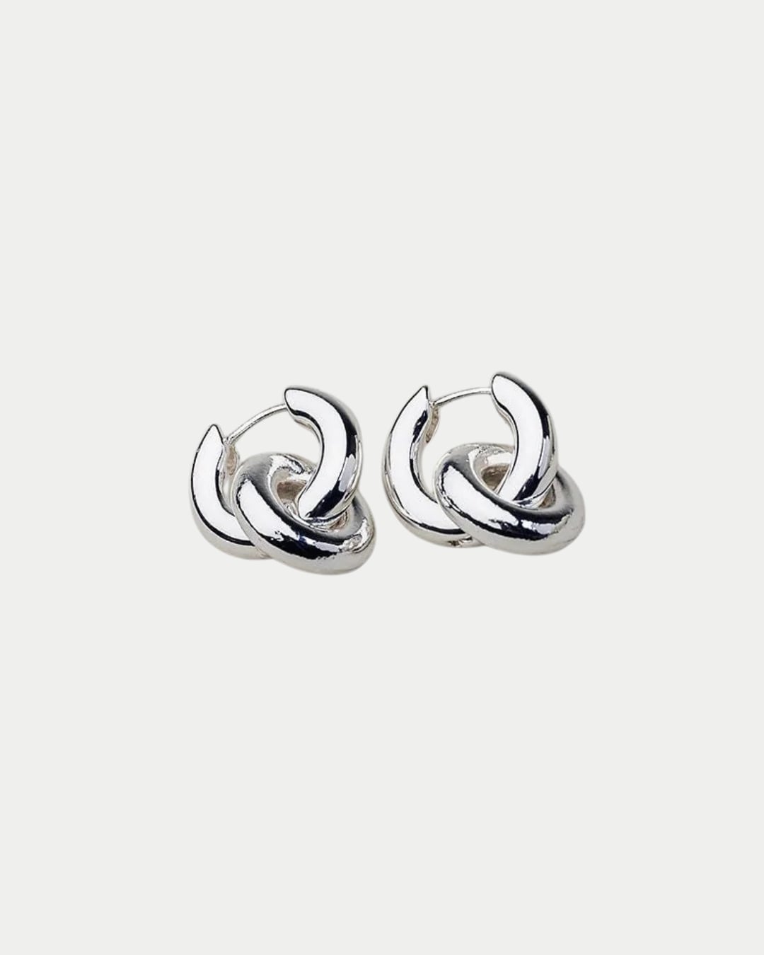 Silver Knot Earrings