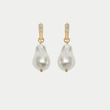Pearl Square Earrings