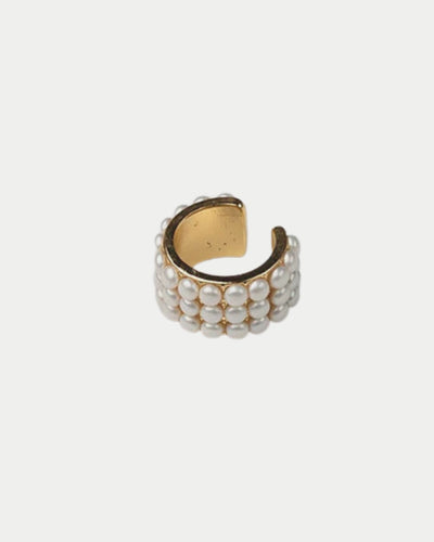 Vivianne Pearl Square Ring
