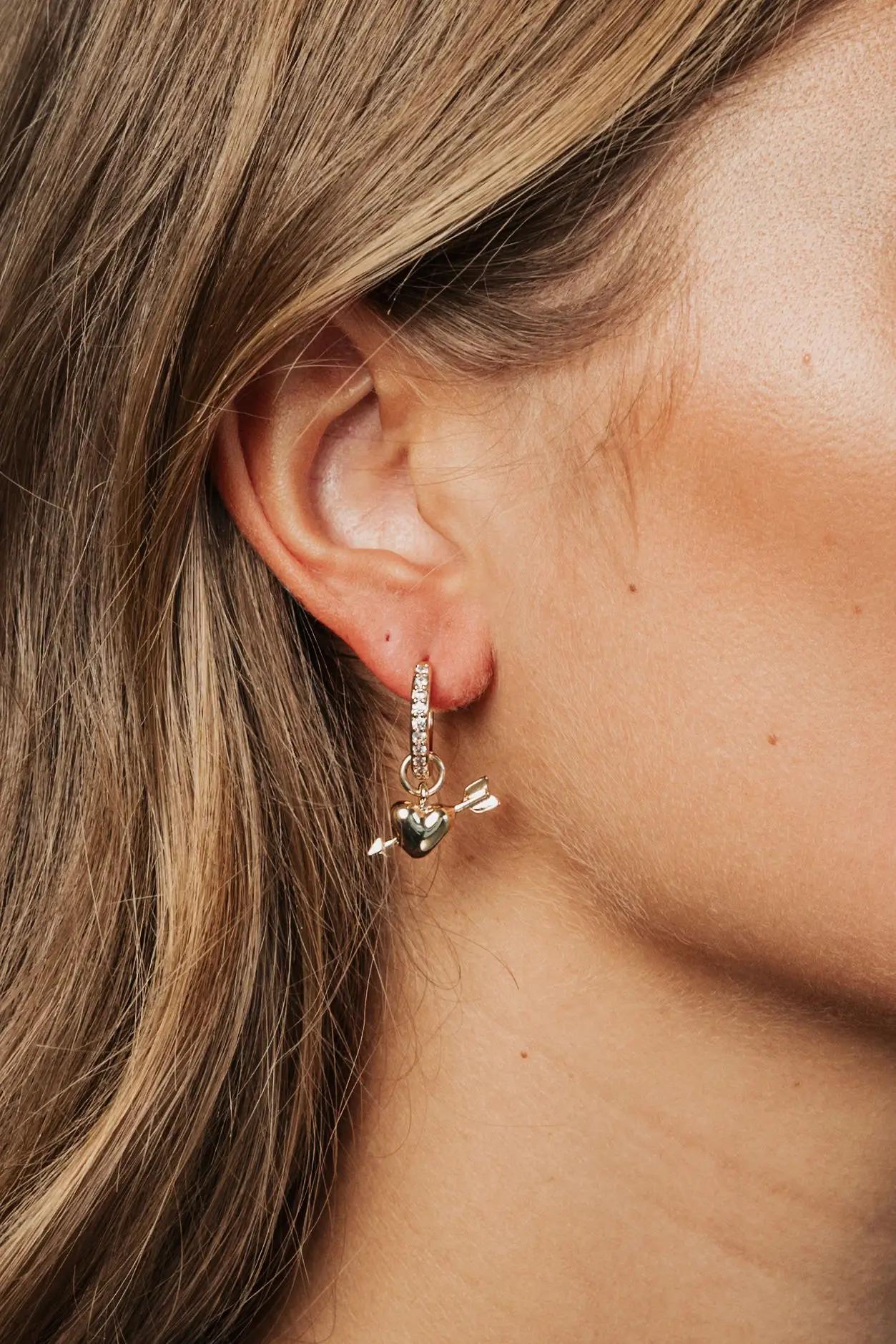 Arrowed Love Earring