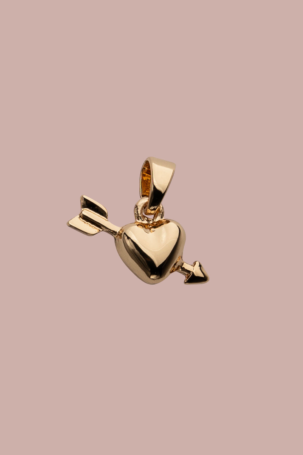 Arrowed love charm gold