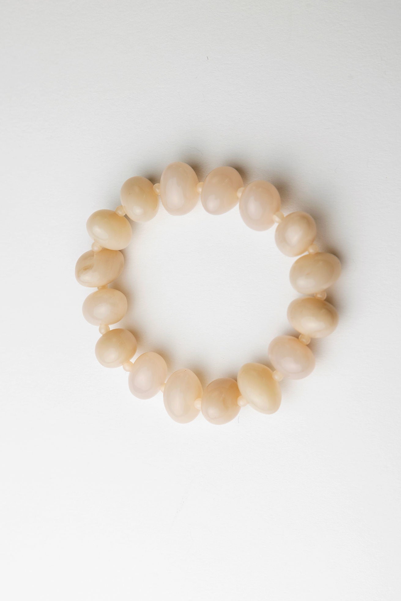 Arta Bead Bracelet Cream