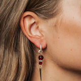 Bead Hoops Red
