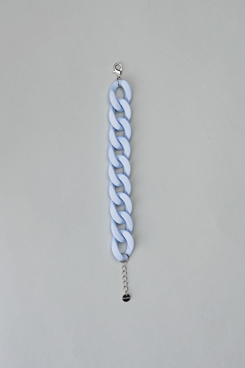 Big Chain Bracelet Light Blue Mat