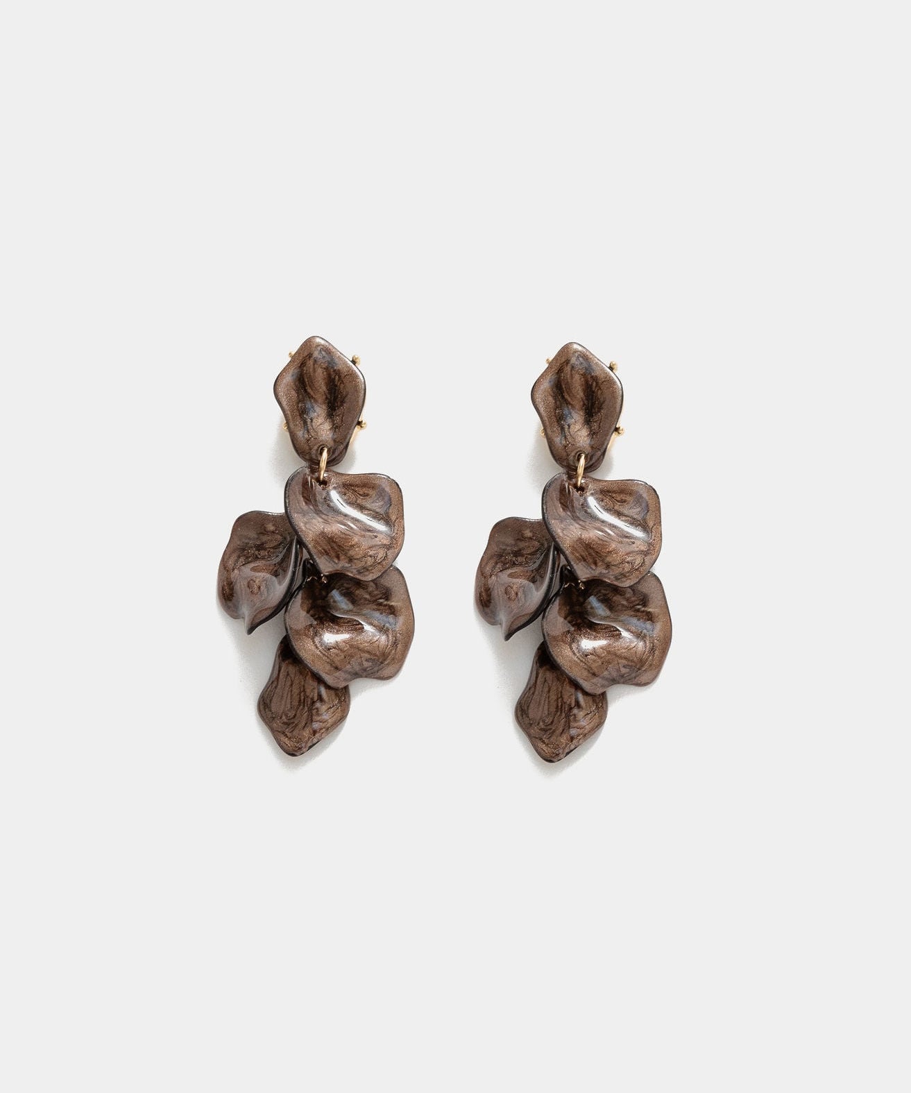 Leaf Marble Earrings