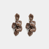 Leaf Marble Earrings