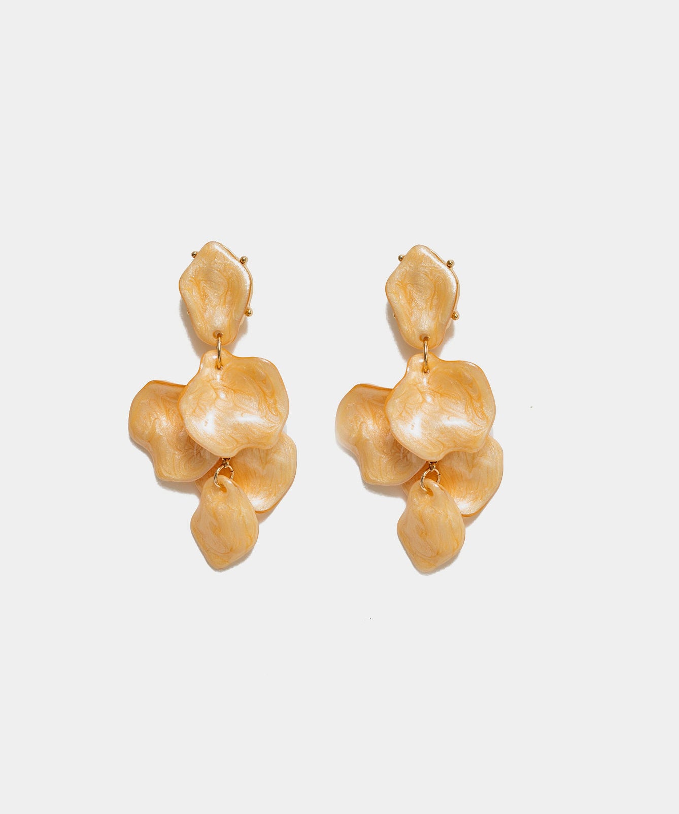 Leaf Marble Earrings