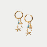 Starfish & Palm Hoops