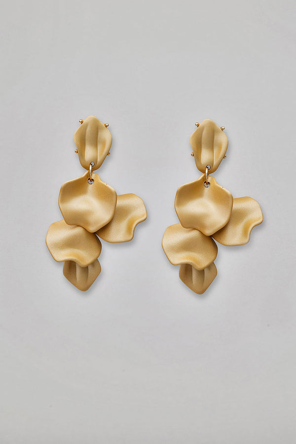 Leaf Earrings Gold