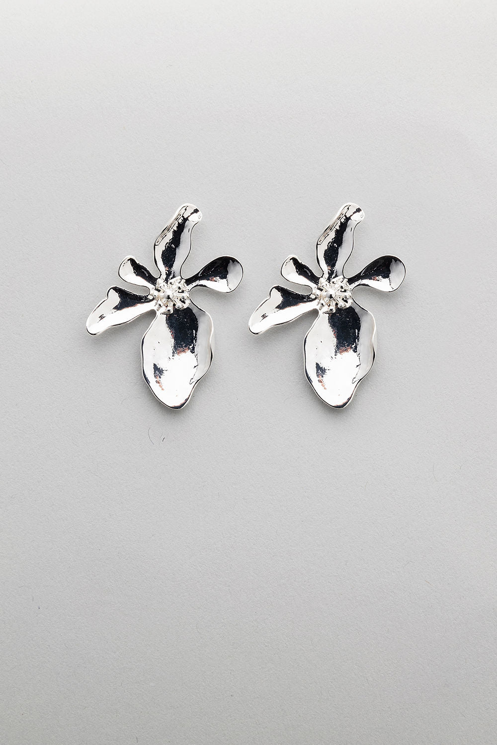 Flower Silver Earrings