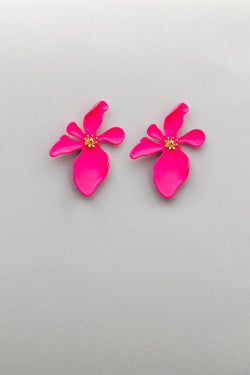 Flower Strong Pink Earrings